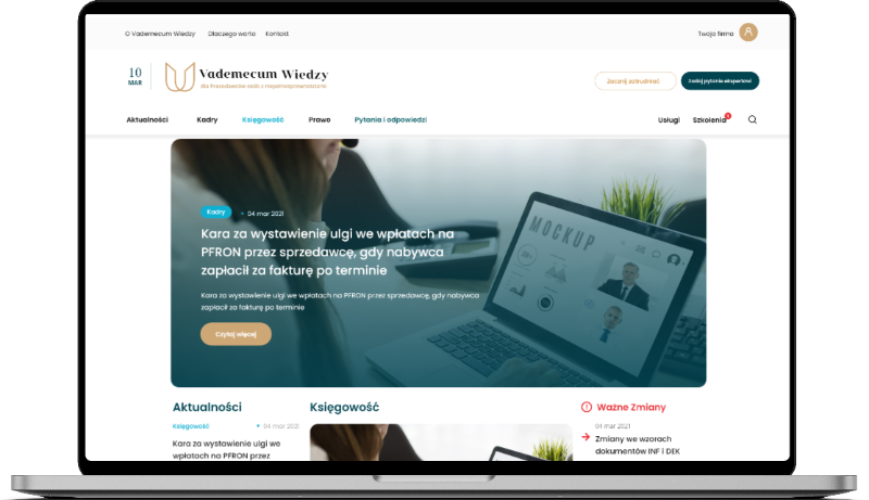 Serwis konsultacyjno-szkoleniowy dla pracodawców osób z niepełnosprawnościami | Vademecum Wiedzy